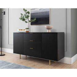 Monica - buffet - noir - 150 cm