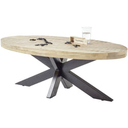Manzanilla - table basse - bois et noir - 120 cm