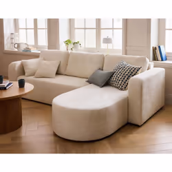Description générale Le canapé d'angle convertible Miro est une pièce maîtresse de votre salon, alliant élégance et confort.  ...