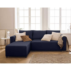 Regala - canapé d'angle réversible - 4 places - convertible avec coffre - en tissu