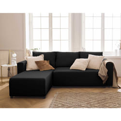 Regala - canapé d'angle réversible - 4 places - convertible avec coffre - en tissu