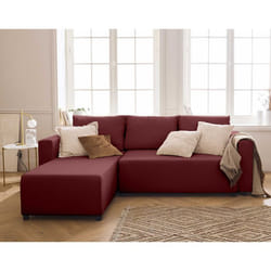 Regala - canapé d'angle réversible - 4 places - convertible avec coffre - en tissu