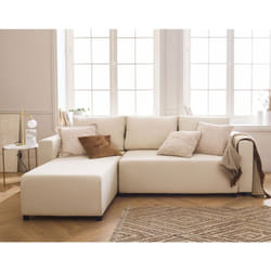 Regala - canapé d'angle réversible - 4 places - convertible avec coffre - en tissu
