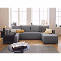 Description générale Le canapé Regala est un superbe canapé panoramique conçu pour accueillir confortablement jusqu'à 7 perso ...
