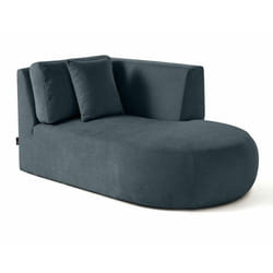 Santorini - module d'assise méridienne droit - en tissu texturé