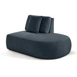 Santorini - module d'assise droit - en tissu texturé