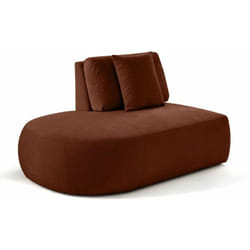 Santorini - module d'assise gauche - en tissu texturé