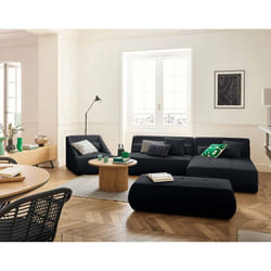 Onyx - canapé modulable d'angle réversible 4 places - en velours côtelé