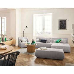 Onyx - canapé modulable d'angle réversible 4 places - en velours côtelé