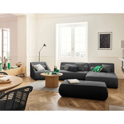Onyx - canapé modulable d'angle réversible 4 places - en velours côtelé