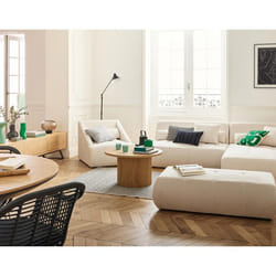 Onyx - canapé modulable d'angle droit - 5 places - en velours côtelé