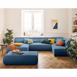 Best Mobilier 1714B canapé Bleu - Vue supplémentaire 2