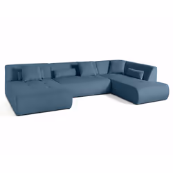 Best Mobilier 1714B canapé Bleu - Vue supplémentaire 3