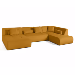 Best Mobilier 1714J canapé Jaune - Vue supplémentaire 3