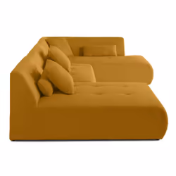 Best Mobilier 1714J canapé Jaune - Vue supplémentaire 4
