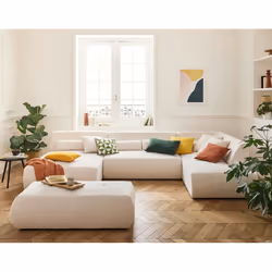 Best Mobilier 1714BEI canapé Beige - Vue supplémentaire 2