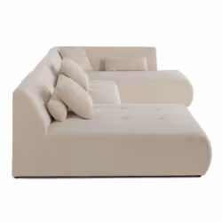 Best Mobilier 1714BEI canapé Beige - Vue supplémentaire 4