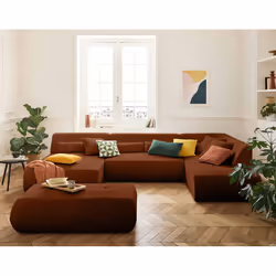 Best Mobilier 1714TER canapé Orange - Vue supplémentaire 2
