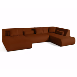 Best Mobilier 1714TER canapé Orange - Vue supplémentaire 3