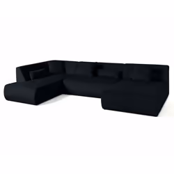 Best Mobilier 1715N canapé Noir - Vue supplémentaire 3