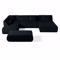 Best Mobilier 1715N canapé Noir - Vue supplémentaire 8