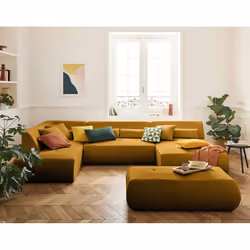 Best Mobilier 1715J canapé Jaune - Vue supplémentaire 2