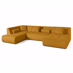 Best Mobilier 1715J canapé Jaune - Vue supplémentaire 3