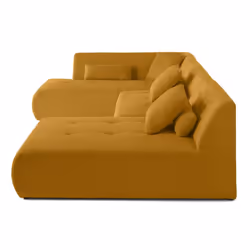 Best Mobilier 1715J canapé Jaune - Vue supplémentaire 4