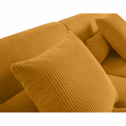 Best Mobilier 1715J canapé Jaune - Vue supplémentaire 6