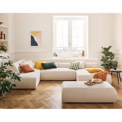 Best Mobilier 1715BEI canapé Beige - Vue supplémentaire 2