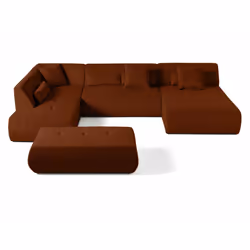 Best Mobilier 1715TER canapé Orange - Vue supplémentaire 8