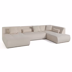 Best Mobilier 1724BEI canapé Beige - Vue supplémentaire 4