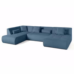 Best Mobilier 1725B canapé Bleu - Vue supplémentaire 4