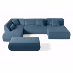 Best Mobilier 1725B canapé Bleu - Vue supplémentaire 8
