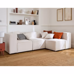 Best Mobilier 1733BEI canapé Beige - Vue supplémentaire 2