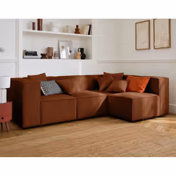 Best Mobilier 1734TER canapé Orange - Vue supplémentaire 2