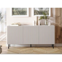 Timote - buffet 3 portes - écru - 156 cm