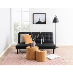Aeryn - lot de 2 tables basses - chêne naturel - 48 et 40 cm