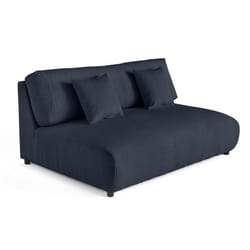 Garance - module d'assise 3 places sans accoudoirs - en velours côtelé