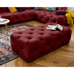 Gallata - pouf Chesterfield - en velours