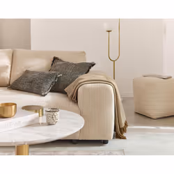 Best Mobilier 1826BEI canapé Beige - Vue supplémentaire 3