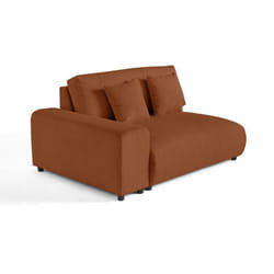 Garance - module d'assise 2 places avec accoudoir gauche - en velours côtelé