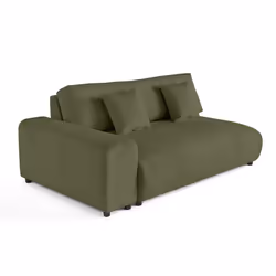 Garance - module d'assise 3 places avec accoudoir gauche - en velours côtelé