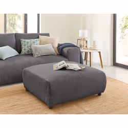 Garance - pouf modulable - en velours côtelé