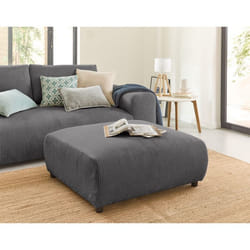 Garance - pouf modulable - en velours côtelé