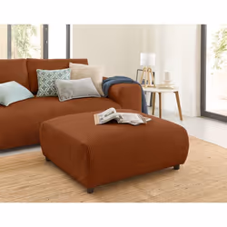 Garance - pouf modulable - en velours côtelé