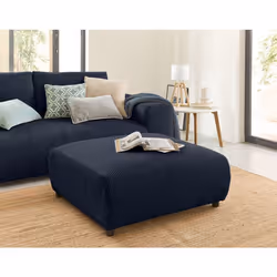 Garance - pouf modulable - en velours côtelé