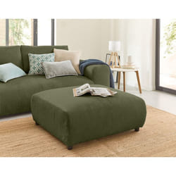 Garance - pouf modulable - en velours côtelé