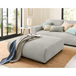 Garance - grand pouf modulable - en velours côtelé