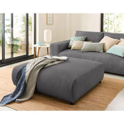 Garance - grand pouf modulable - en velours côtelé
